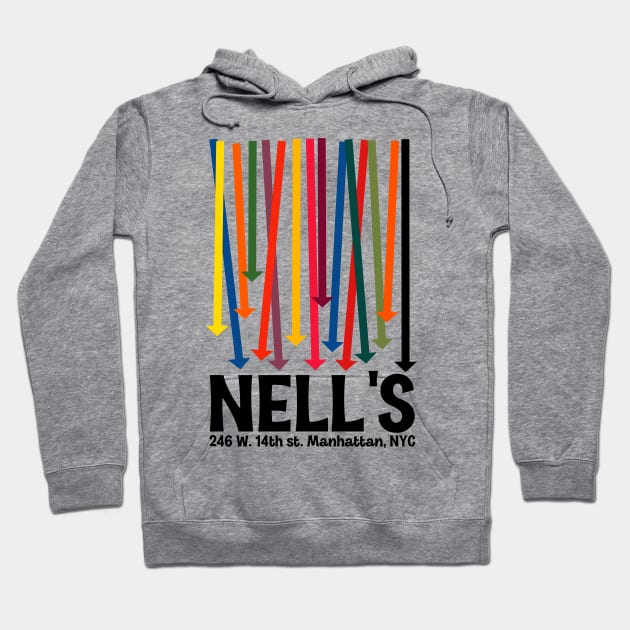 Nell's Defunct Nightclub 70s NYC American Psycho Fan Art Hoodie by darklordpug